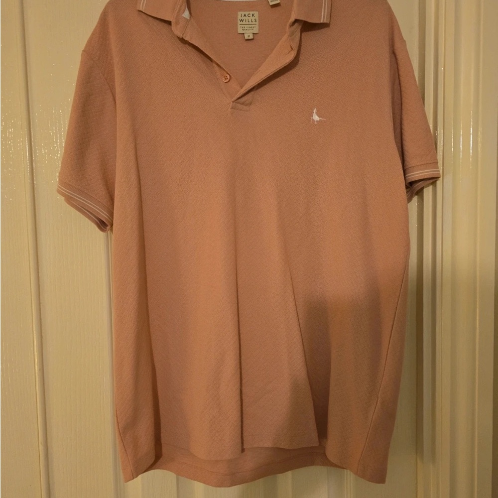 Jack Wills Pink Polo Shirt Classic Design